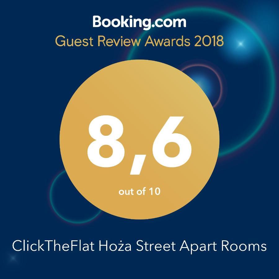 Clicktheflat Hoza Street Apart Rooms Warsawa Bagian luar foto